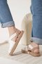 Women's White Espadrille Shoes Tr19My01B - 7