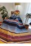 Cotton Blanket Single Size 150*200 Cm Striped Blanket Knee Blanket TV Blanket Pique - 4