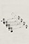 10 Pieces Stainless 40 cm Movable Latch Metal Skirt Hanger Pants Hanger Wardrobe Hanger - 4