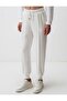 White Skinny Leg Jogger Pants with High Waist Pockets - 4