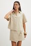 Boxy Fit Short Sleeve Loose Shirt - 4