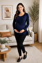 Maternity Breastfeeding Soft Flexible Fabric Blouse - 2