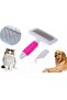 Cat Dog Pet Hair Combing Brush Wired Small Size Brush Comb Set - 4