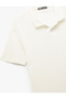 Short Sleeve Cotton Slim Fit Polo Neck T-Shirt - 5