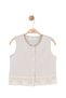 Nk Girl's Striped Embroidered Vest 8-14 Years Old Vison - 6