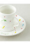 Confella New Bone China 4 Piece Coffee Cup Set for 2 People 100 ml Colorful - 4