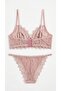 Powder Narrow Mold Aura Ruched Bra Panty Set - 2