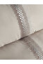 Montana Embroidered Cotton Satin Duvet Cover Set - Beige - 3
