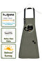 Set of 2 Kitchen Apron Stain-Proof Water Repellent Fabric Cat and Paw Printed Dowry Apron - 5