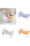 Portable Toilet Stool,C-Shape Base Step Stool,Foot Rest Helper,for Bathroom & Office Desk - 2