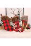3-Pack Christmas Stockings 18 Inch, Classic Snowflake Tree Plaid Design for Holiday Decor - 3