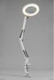 Led Magnifying Desk Lamp 5X 10X – 3 Color Adjustable USB Articulating Arm Illuminated Magnifier (White)