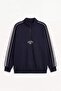 Cotton Boxy Fit High Collar Slogan Printed Sweatshirt F8658Ax26Sp - 8