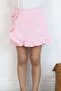 Girl's Shorts Skirt with Bow Accessory and Ruffles 3-8 Years, Pink
