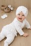 Baby Girl Lace Luxury Scalloped Ornate 5-Piece Hospital Discharge Newborn Set STL6453