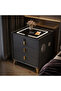 LED Bedside Table with Wireless Charging, Fingerprint Lock, Speaker & USB 3 Drawers - 2