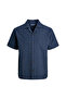 Navy Blue Men's Regular Fit Shirt 12291956 Jprbluwinson Dobby Shirt - 7