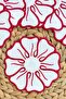 Set of 6 Floral Embroidered Presentation Napkins – Linen Fabric Coffee Napkins & Party Table Napkins - 2