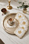 Liva Gold 6-Piece Cocktail Coffee Presentation Napkin Maras Work Glaze Embroidery Embroidered Presentation Napkin