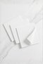 3-Pack Premium White Glass Cloth - Cleaning Cloth for Glass, Mirrors, and Polished Surfaces Without Leaving Marks