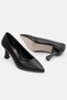 Comfortable and Stylish 5 Cm Goblet Heeled Shoes Black Women's Stiletto Alya - 5