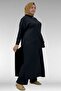 57007 Large Size Side Slit Trousers Suit - Black - 5