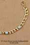 Steel Bracelet - Evil Eye Beaded Chain Bracelet Does Not Tarnish Fade 316L Steel Bracelet 17+5cm - 5