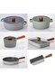 Fika 10 Piece Aluminum Cast Glass Pot Pan Set with Lid