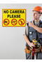 Work Safety Warning Sign Do Not Use Camera - 2