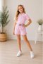 Girl's Pink Striped Poplin Shirt, Shorts, Belt and Buckle 4 Piece Set - 4/14 Years - 31720 - 3