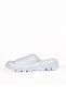 White Leather Women's Flat Slippers 01Wu7308 - 3