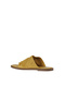 Yellow Leather Women's Flip Flops 01Wy2003 - 5
