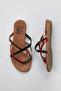 Gray Multi Leather Women's Flip Flops 01Wu7458 - 5