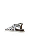 White Leather Women's Sandals 01Wu4703 - 5