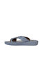 Blue Leather Women's Flip Flops Slipper 01Wy2308 - 4