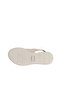 Beige Leather Women's Flat Sandals 01Wy8208 - 5
