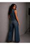Nox Women's Agraf Closure Horseman Model Double Row Yellow Buttoned Premium Denim Vest - 7