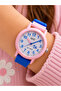 10 Atm Waterproof Girls' Wristwatch with Silicone Strap