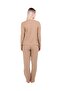 Ribbed Crop 3lü Takımı Camel - 3