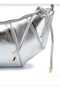 Women's Kuruvasan Model Arm and Shoulder Bag Silver Color - 3