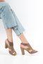 Cassie Heeled Mink Skin-Suede Shoes - 4