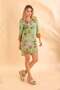 Short Shirt Tropical Green Bnts-23009