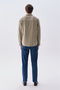Men's Beige Comfort Fit Double Pocket Long Sleeve Shirt - 2