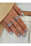 Steel Silver Pink Double Color Spiral Ring