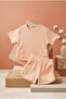 Girl's Shorts Set Crinkle Fabric - 2