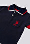 Baby Boy 2-Piece Short Sleeve T-Shirt Set - Navy Blue - 2