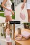 Original Women's Mini Urban Cross Shoulder Bag Soft Textured Luxury Leather Adjustable Strap Ultra Light Gift for Lover Friend Mom Small Size Daily Use Shoulder Bag |   15X20X5 cm - Pink - 2