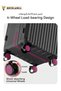 20 Inch Carry On Luggage with Spring Shock Absorber Wheel，Hardshell Suitcase - 8