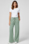 Women's Two Thread Comfortable Fit High Waist Wide Leg Pants Spr26Eak988