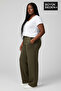 Women's Plus Size Relaxed Fit Patchwork Slim Sweatpants Spr26Eak952 - 3